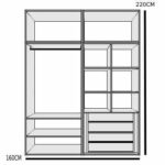 ⁦دولاب مقسم بعدة ارفف مساحات مختلفه مميزة⁩ - الصورة ⁦6⁩