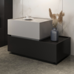 كمودينة سرير جانبية خشبي فاخرة