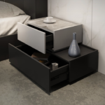 ⁦كمودينة سرير جانبية خشبي فاخرة⁩ - الصورة ⁦4⁩