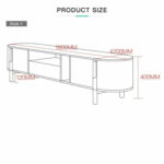 ⁦طاولة تلفاز خشبي مميزة⁩ - الصورة ⁦4⁩