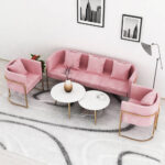 اريكة مخملية مميزة التصميم