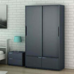 دولاب ازرق خشبي باب