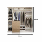 ⁦دولاب بارفف بمساحات مختلفه و 4 ادرج و علاقة ملابس⁩ - الصورة ⁦3⁩