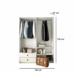 ⁦دولاب من 2 درج و علاقة ملابس⁩ - الصورة ⁦2⁩