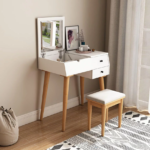 تسريحة من خشب ام دي اف ابيض