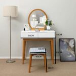 ⁦تسريحة مع كرسي من خشب ام دي اف عصري⁩ - الصورة ⁦2⁩