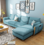 كنب زاويه حرف l بتصميم أنيق