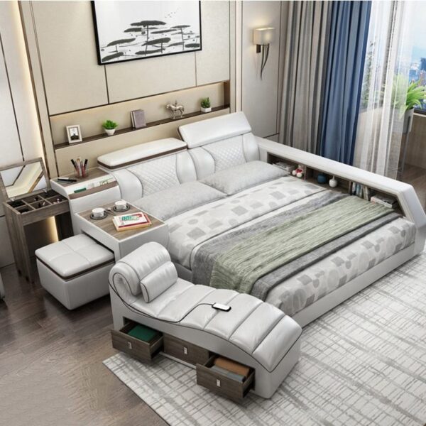 سرير نوم ذكي حديث متعدد الوظائف 2024