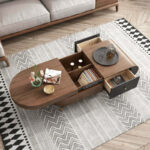 ⁦طاولة قهوة متعددة الاستخدامات مع طاولة تلفاز⁩ - الصورة ⁦3⁩