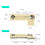 ⁦كنب مودرن جلد بتصميم راقي⁩ - الصورة ⁦5⁩