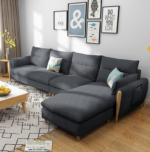 ⁦كنب زاويه حرف l بتصميم أنيق⁩ - الصورة ⁦2⁩