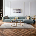 ⁦كنب مودرن جلد بتصميم راقي⁩ - الصورة ⁦3⁩