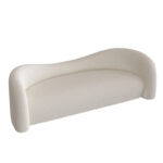 ⁦اريكة مخملية بتصميم انحنائي⁩ - الصورة ⁦7⁩