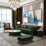 ⁦اريكة جلدية بشكل فاخر⁩ - الصورة ⁦3⁩