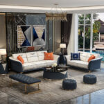 ⁦اريكة مصنوعه من جلد بقري بتصميم ايطالي⁩ - الصورة ⁦3⁩