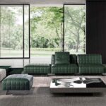 اريكة مصنوعة من جلد بقري ذات تصميم ايطالي