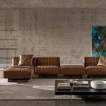 ⁦اريكة مصنوعة من جلد بقري ذات تصميم ايطالي⁩ - الصورة ⁦3⁩