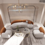 ⁦اريكة فاخرة بتصميم جذاب⁩ - الصورة ⁦2⁩