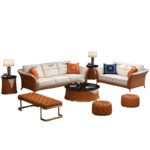 ⁦اريكة مصنوعه من جلد بقري بتصميم ايطالي⁩ - الصورة ⁦5⁩