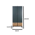 ⁦دولاب يتكون من 4 أرفف من جهة و علاقة ملابس رف علوي من جهة اخرى + ادرج⁩ - الصورة ⁦5⁩