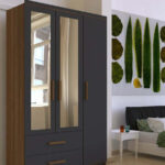 دولاب يتكون من وحدتين تخزين و مراه