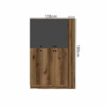 ⁦دولاب من 6 أرفف علوية مقسمة + 2 علاقة ملابس⁩ - الصورة ⁦5⁩