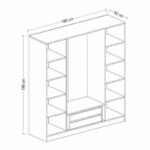 ⁦دولاب مودرن مع مرأة⁩ - الصورة ⁦3⁩