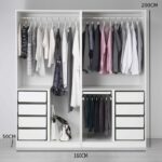 ⁦دولاب ملابس مع علاقة و ادراج⁩ - الصورة ⁦2⁩