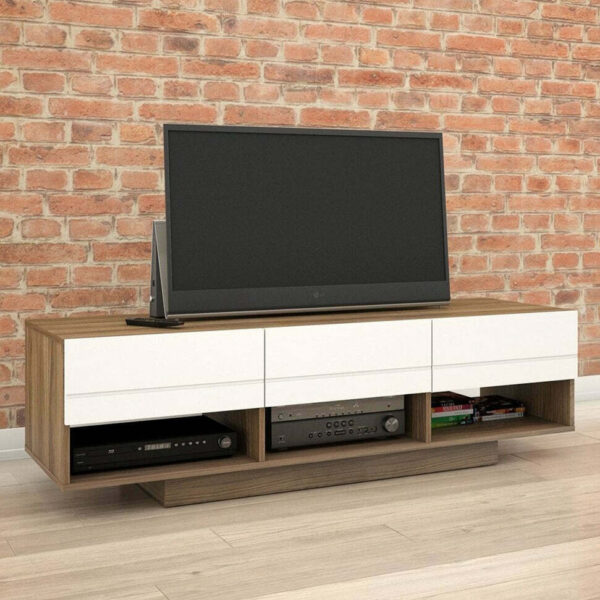 طاولة تلفاز 3 ادراج و 3 ارفف