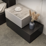 ⁦كمودينة سرير جانبية خشبي فاخرة⁩ - الصورة ⁦6⁩