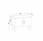 ⁦كومودينة بخزانة ارفف⁩ - الصورة ⁦4⁩