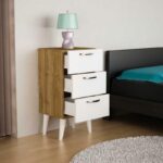 كومودينة 3 درج ابيض