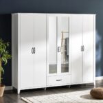 ⁦خزانة ملابس 6 أبواب بأدراج - ويسلي⁩ - الصورة ⁦9⁩