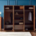 ⁦خزانة ملابس 6 أبواب بأدراج - ريفايند فينتاج⁩ - الصورة ⁦6⁩