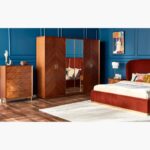 ⁦خزانة ملابس 6 أبواب بأدراج - ريفايند فينتاج⁩ - الصورة ⁦10⁩