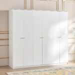 ⁦خزانة ملابس 6 أبواب بأدراج - إلاين⁩ - الصورة ⁦2⁩