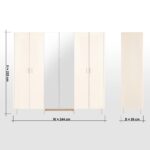 ⁦خزانة ملابس بـ6 أبواب وأدراج - كورتني⁩ - الصورة ⁦10⁩