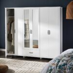 خزانة ملابس 6 أبواب بأدراج - ويسلي