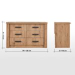 ⁦تسريحة غرفة نوم بـ6 أدراج - ميدلي⁩ - الصورة ⁦12⁩