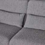 ⁦كنب قماش وهيكل معدني بتصميم روكي⁩ - الصورة ⁦5⁩