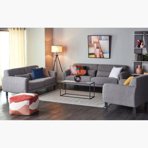 كنب قماش وهيكل معدني بتصميم روكي