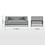 ⁦كنب قماش بتصميم نيفين⁩ - الصورة ⁦8⁩