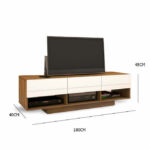 ⁦طاولة تلفاز 3 ادراج و 3 ارفف⁩ - الصورة ⁦5⁩