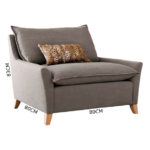 ⁦كرسي قماش بتصميم فاخر⁩ - الصورة ⁦3⁩