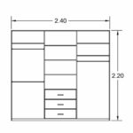 ⁦خزانة ملابس من تصميم موردن⁩ - الصورة ⁦3⁩