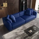 أريكة جلدية إيطالية بسيطة