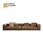 أريكة جلدية إيطالية بسيطة