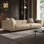 أريكة جلدية إيطالية بسيطة