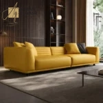 أريكة جلدية إيطالية بسيطة