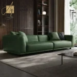 أريكة جلدية إيطالية بسيطة